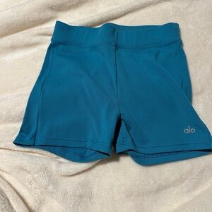 ALO Yoga Blue Bike Shorts